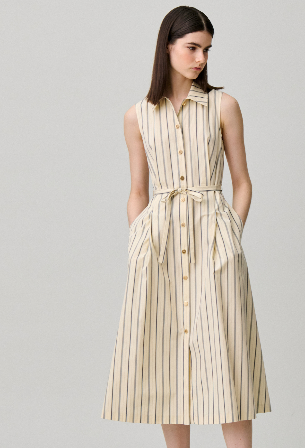 Ärmelloses langes Kleid Damen - Zweifarbig - Claudie Pierlot