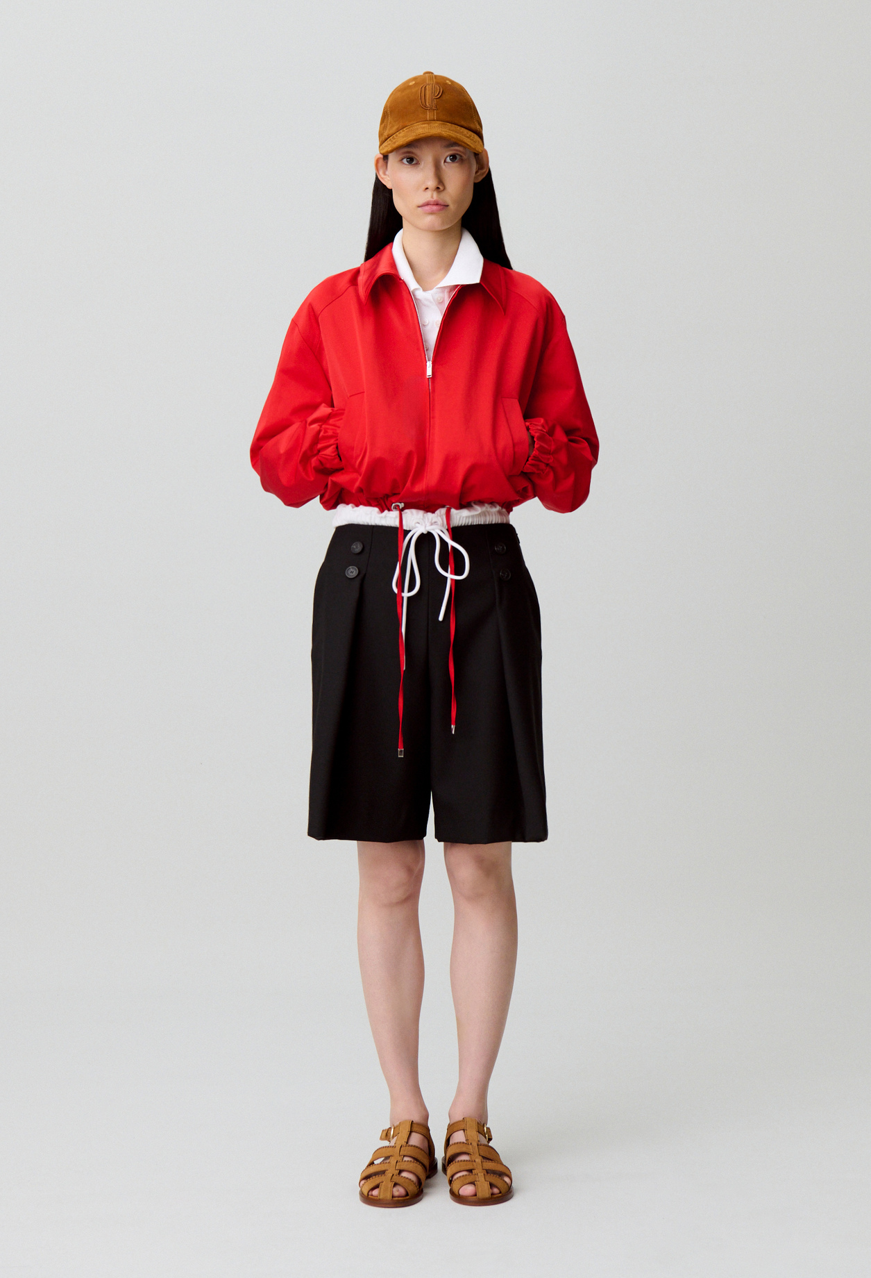 Kurzer Satin-Blouson Damen - Rot - Claudie Pierlot