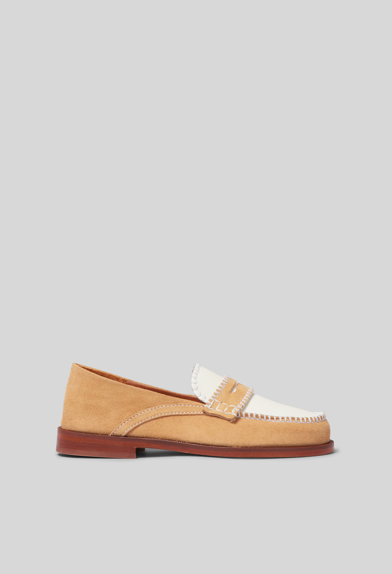 Wildleder-Ballerinas, Nahtdetails Damen - Zweifarbig - Claudie Pierlot