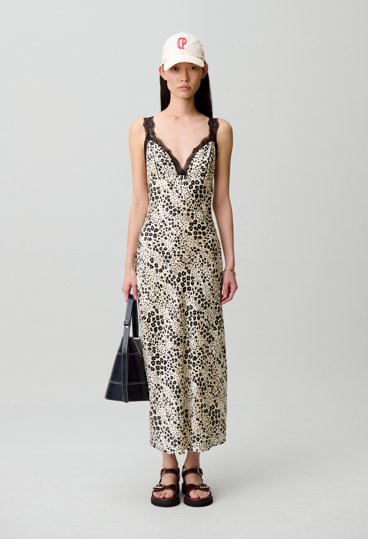 Satinkleid mit Animal-Print Damen - Heller print - Claudie Pierlot