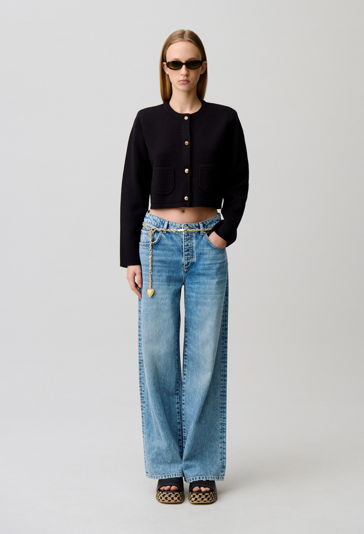 Straight-Leg-Jeans aus Denim Damen - Denim-blue - Claudie Pierlot