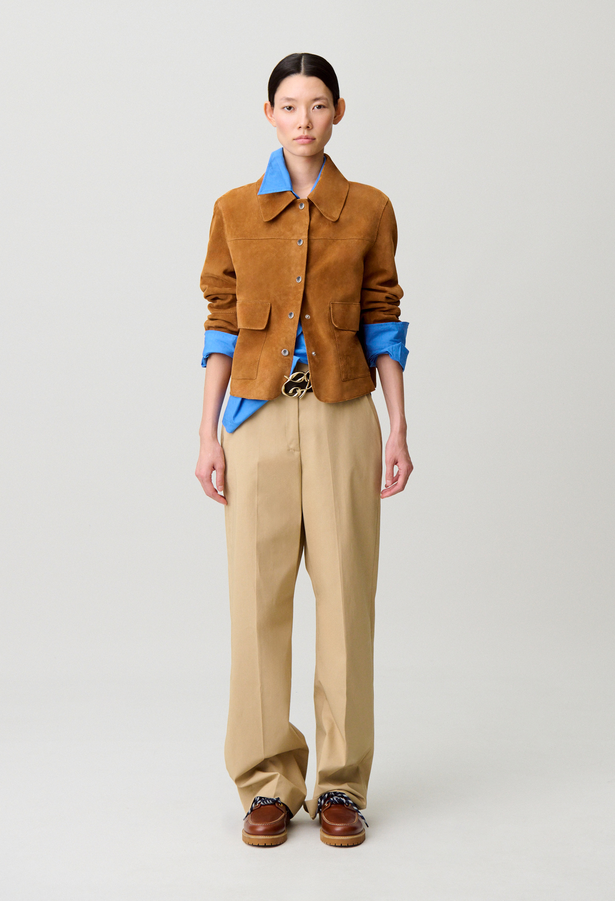 Wildlederjacke Damen - Kamel - Claudie Pierlot